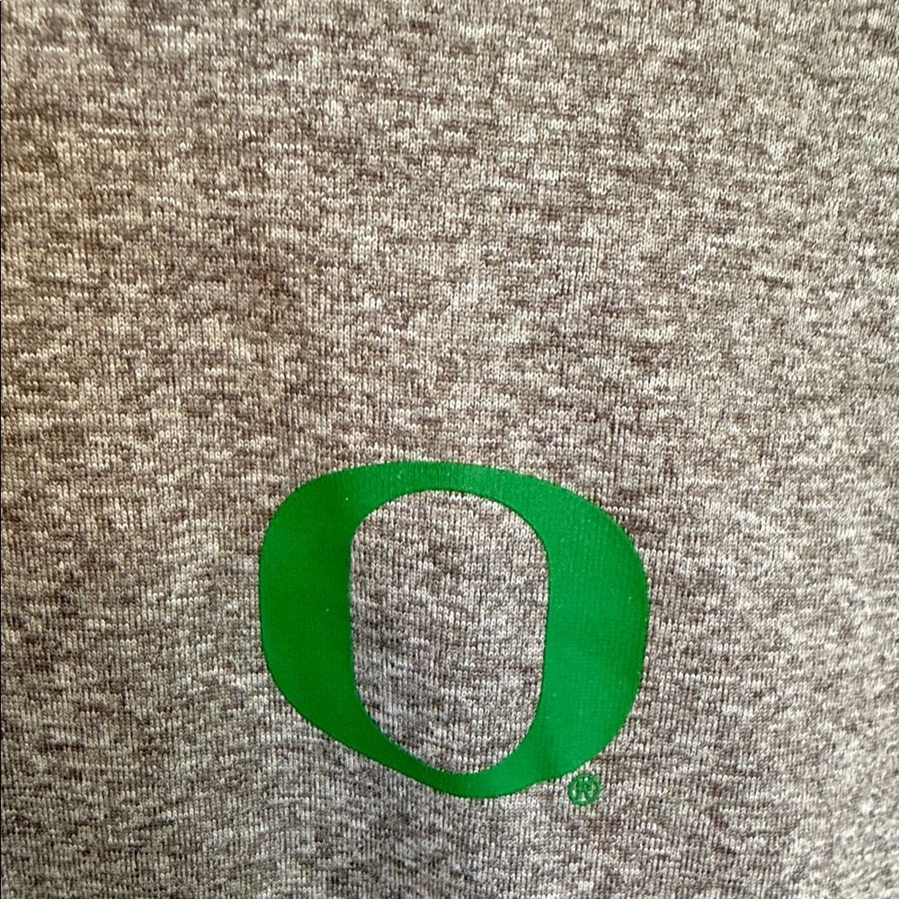 Men’s Nike Grey Heather Short-Sleeve Shirt with Green Logo - Picture 5 of 6